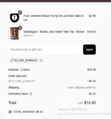 ELLISE_STANLEY coupon verification screenshot