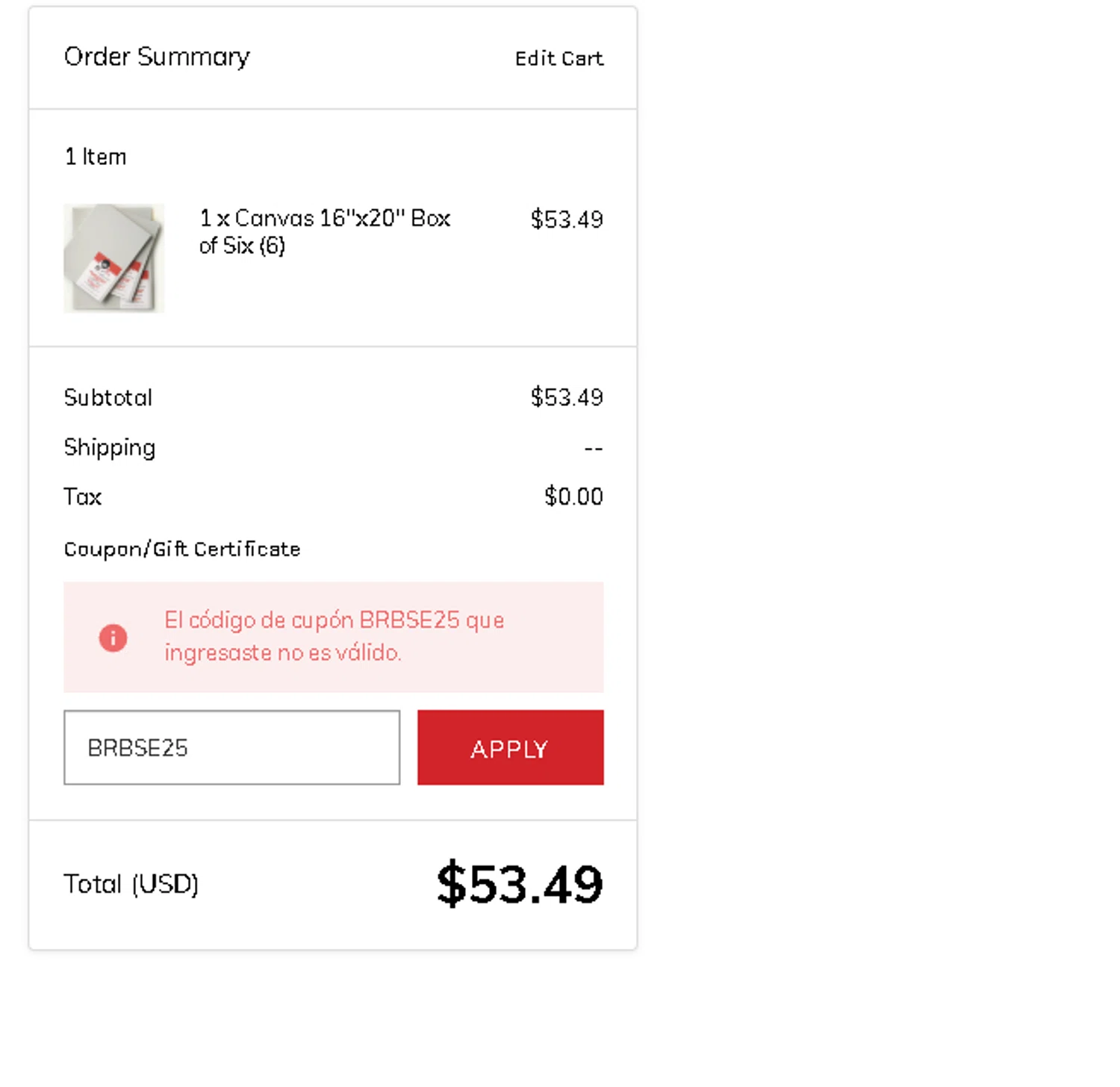 Bob Ross coupon code screenshot showing code BRBSE25 applied at Bob Ross checkout page. Uploaded by SimplyCodes community member Netheryno on Mar 26, 2025