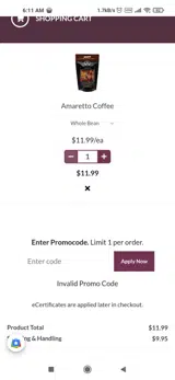 SEASONAL25 coupon verification screenshot