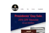 PRESIDENT coupon verification screenshot