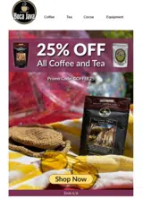 COFFEE25 coupon verification screenshot