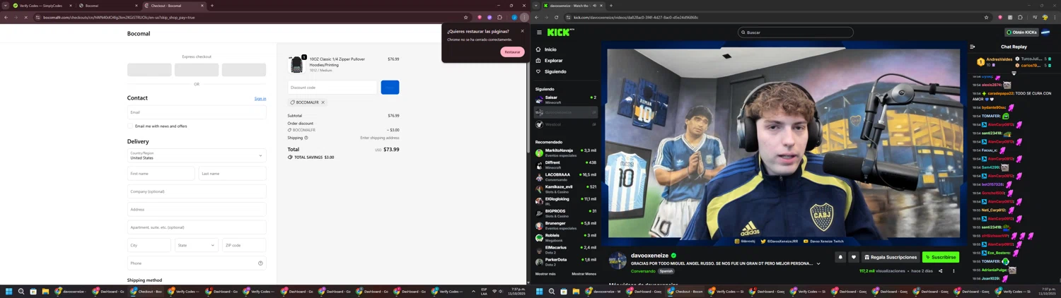Bocomal Fr discount code screenshot showing code BOCOMALFR applied at Bocomal Fr checkout page. Uploaded by SimplyCodes community member BargainGuardian280 on Oct 11, 2025