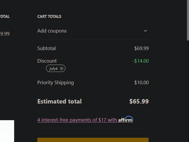 Bodied by Bella checkout page showing Bodied by Bella discount code box | Screenshot taken by SimplyCodes community member on Sep 11, 2025
