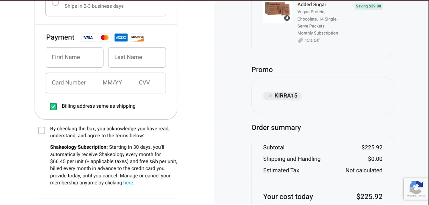 BODi US checkout page showing BODi US promo code box | Screenshot taken by SimplyCodes community member on Feb 12, 2026