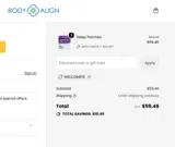 Body Align coupon verification screenshot