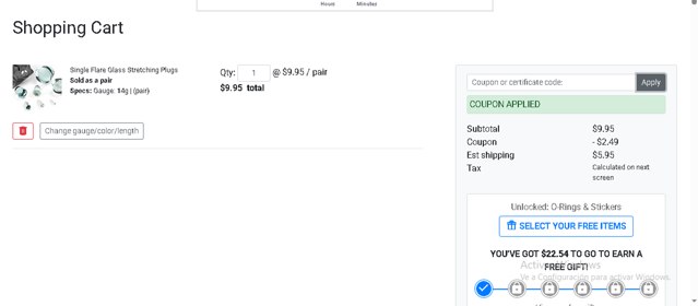 Bodyartforms checkout page showing Bodyartforms coupon code box | Screenshot taken by SimplyCodes community member on Jul 4, 2025
