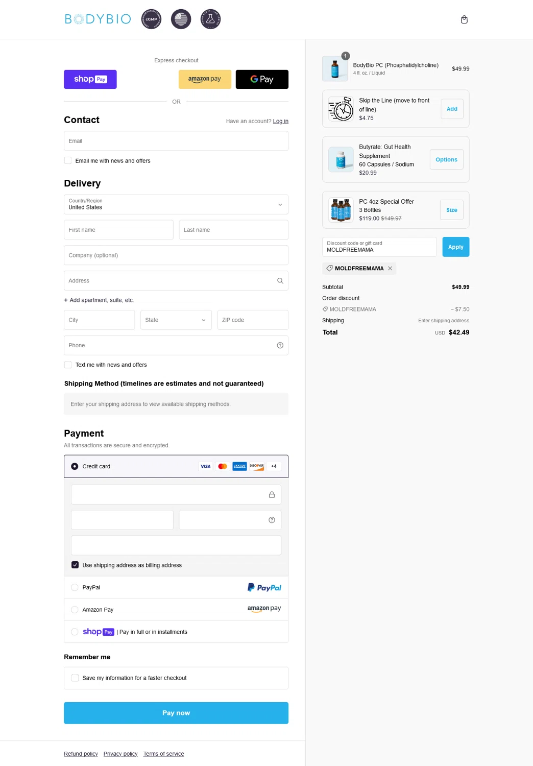 how to use Bodybio coupons