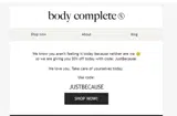 Body Complete Rx coupon verification screenshot