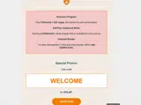 WELCOME coupon verification screenshot