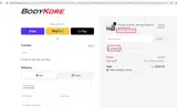 BodyKore coupon verification screenshot