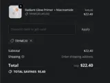 Bodyography Cosmetics coupon verification screenshot