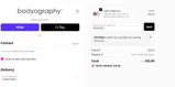 Bodyography Cosmetics coupon verification screenshot