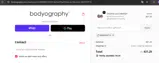 Bodyography Cosmetics coupon verification screenshot