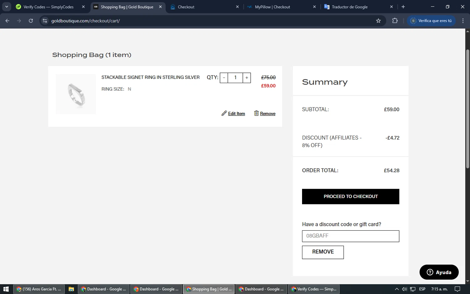 BodySpec checkout page showing BodySpec promo code box | Screenshot taken by SimplyCodes community member on May 3, 2025