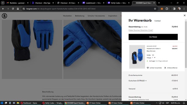 Bogner checkout page showing Bogner promo code box | Screenshot taken by SimplyCodes community member on Feb 26, 2024