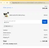 BECCA15 coupon verification screenshot