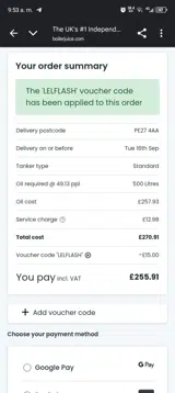 LELFLASH coupon verification screenshot