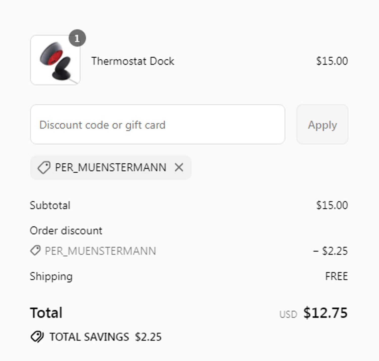 BOLDR Home promo code screenshot showing code PER_MUENSTERMANN applied at BOLDR Home checkout page. Uploaded by SimplyCodes community member MoneyVoyager6841 on Jul 16, 2025