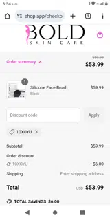 10XOYU coupon verification screenshot