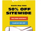 earthday coupon verification screenshot