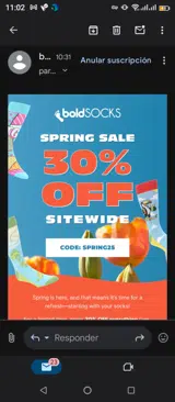 Spring25 coupon verification screenshot