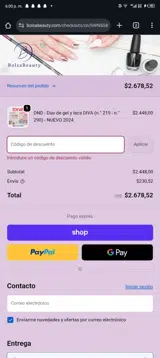 BolsaBeauty Nail Supply coupon verification screenshot