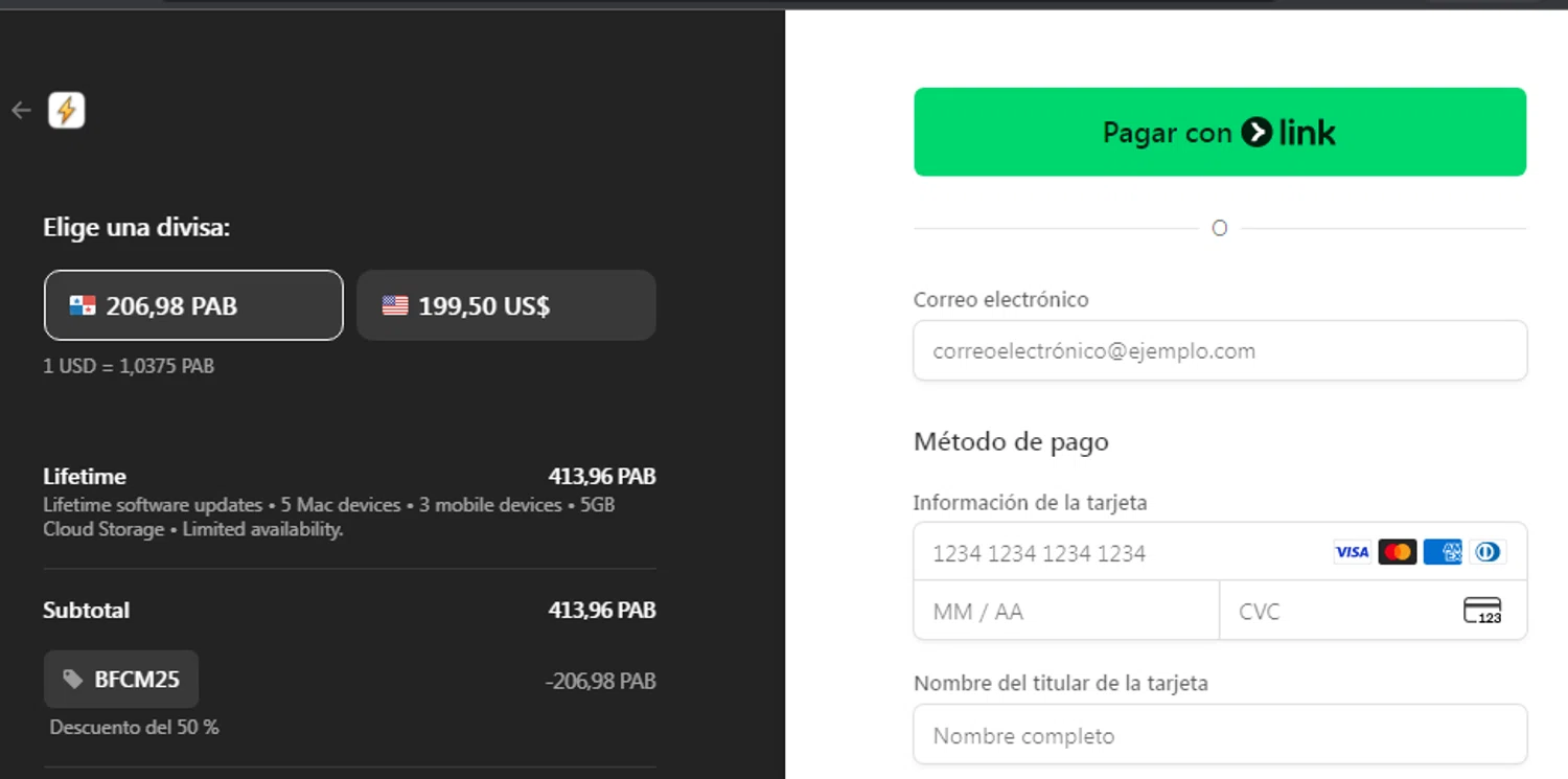 BoltAI discount code screenshot showing code BTS2025 applied at BoltAI checkout page. Uploaded by SimplyCodes community member veronicaarias on Dec 3, 2025