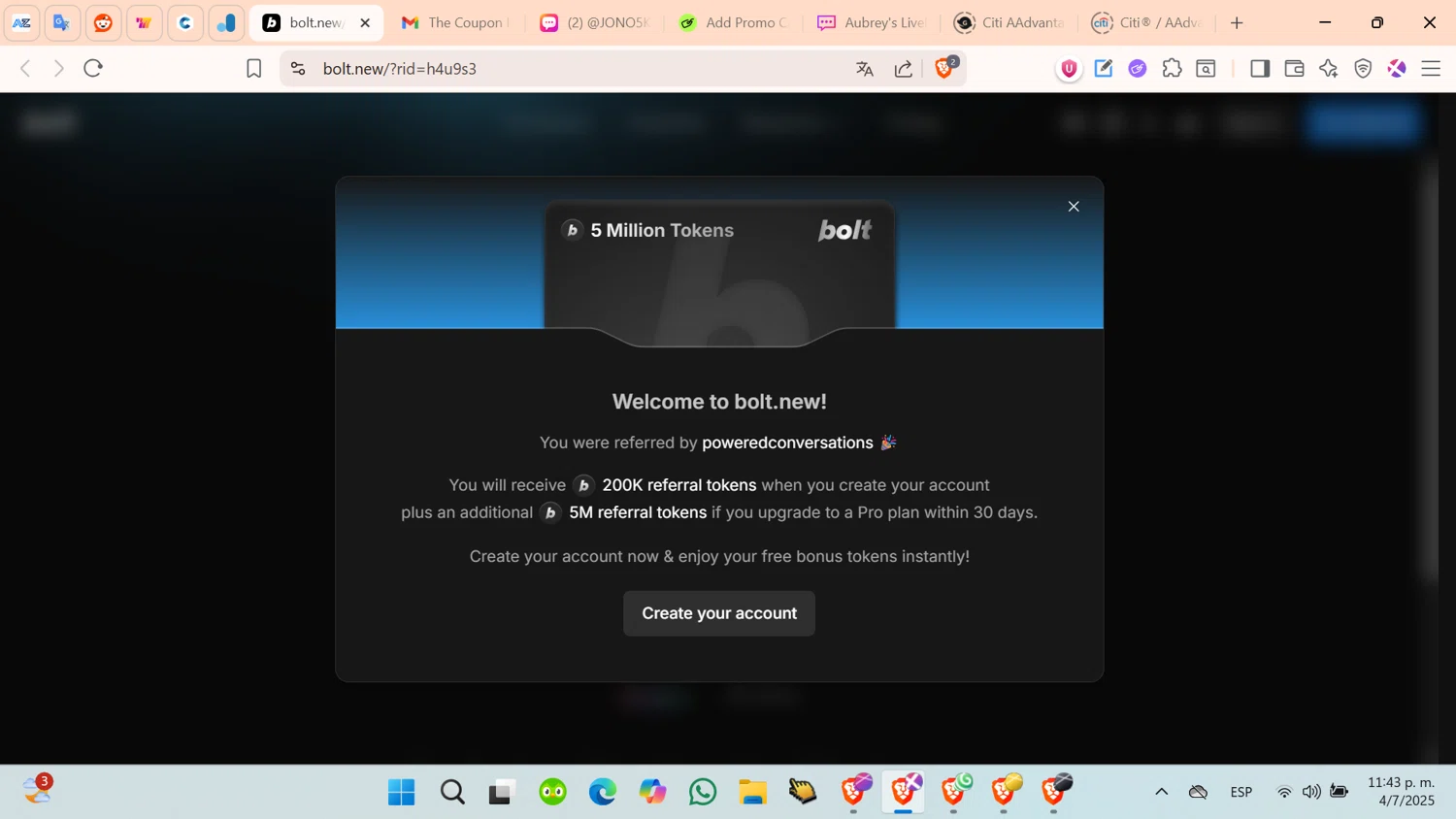 Bolt.new promo code screenshot showing code h4u9s3 applied at Bolt.new checkout page. Uploaded by SimplyCodes community member cosita on Jul 5, 2025