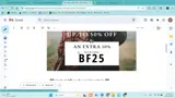 BF25 coupon verification screenshot