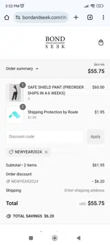 NEWYEAR2024 coupon verification screenshot