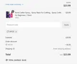 AFF20 coupon verification screenshot