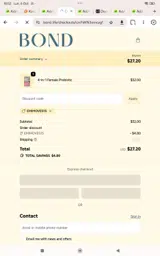 BOND Life coupon verification screenshot