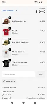 GOBBLE20 coupon verification screenshot