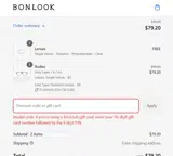 FLASHSALE20 coupon verification screenshot