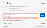 FLASHSALE20 coupon verification screenshot