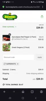 SUPERHOTS coupon verification screenshot