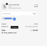 YESPLEASE10 coupon verification screenshot
