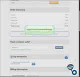 THANKS25 coupon verification screenshot