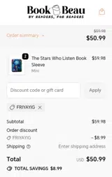 FRIYAYIG coupon verification screenshot
