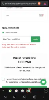 BM-Discount2024 coupon verification screenshot