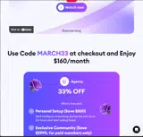 MARCH33 coupon verification screenshot