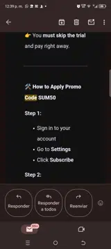 SUM50 coupon verification screenshot