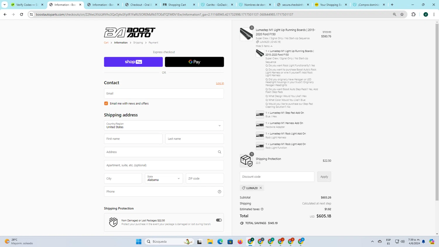 how to use Borla coupons