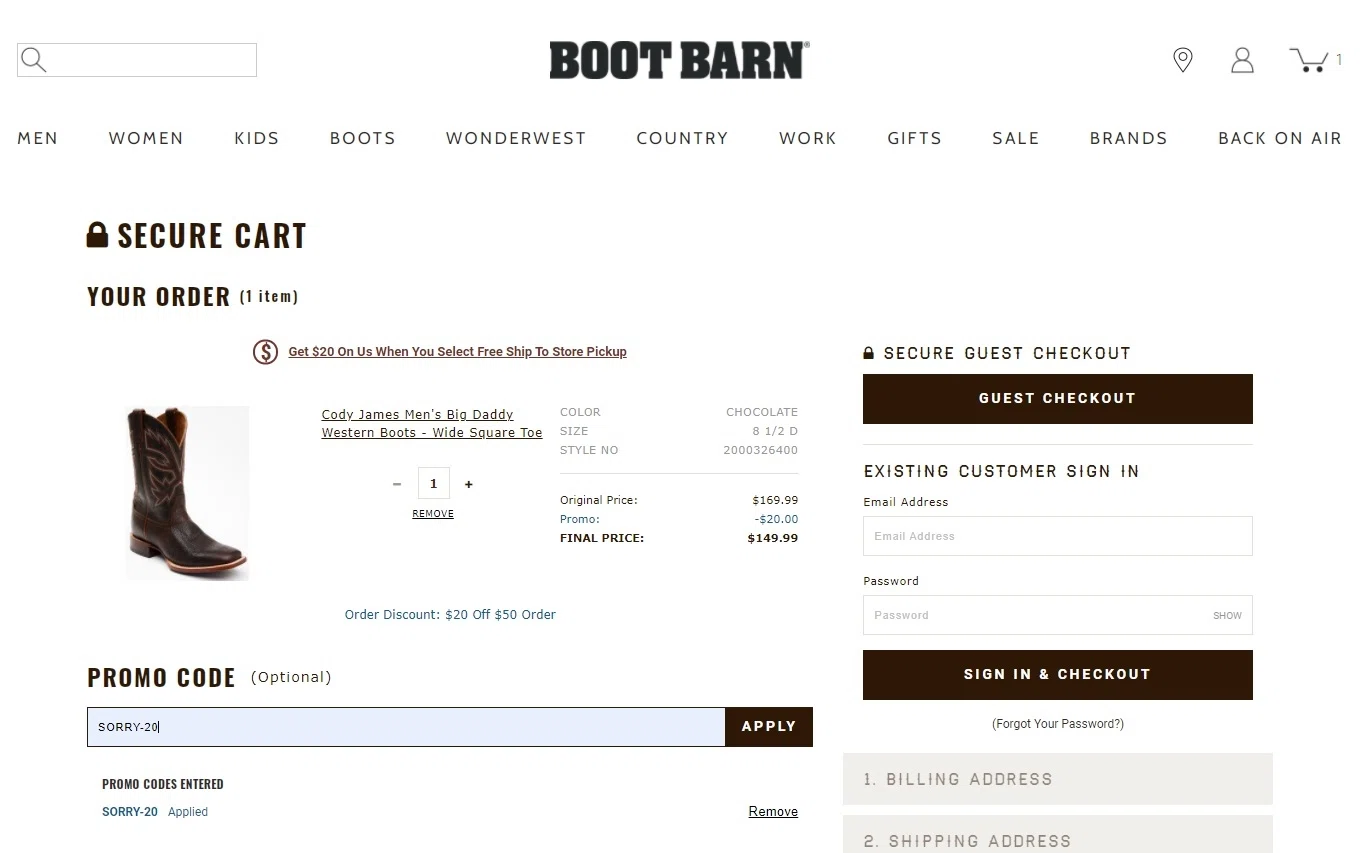 Boot Barn Discount Codes 25 Off in Apr 2021 SimplyCodes
