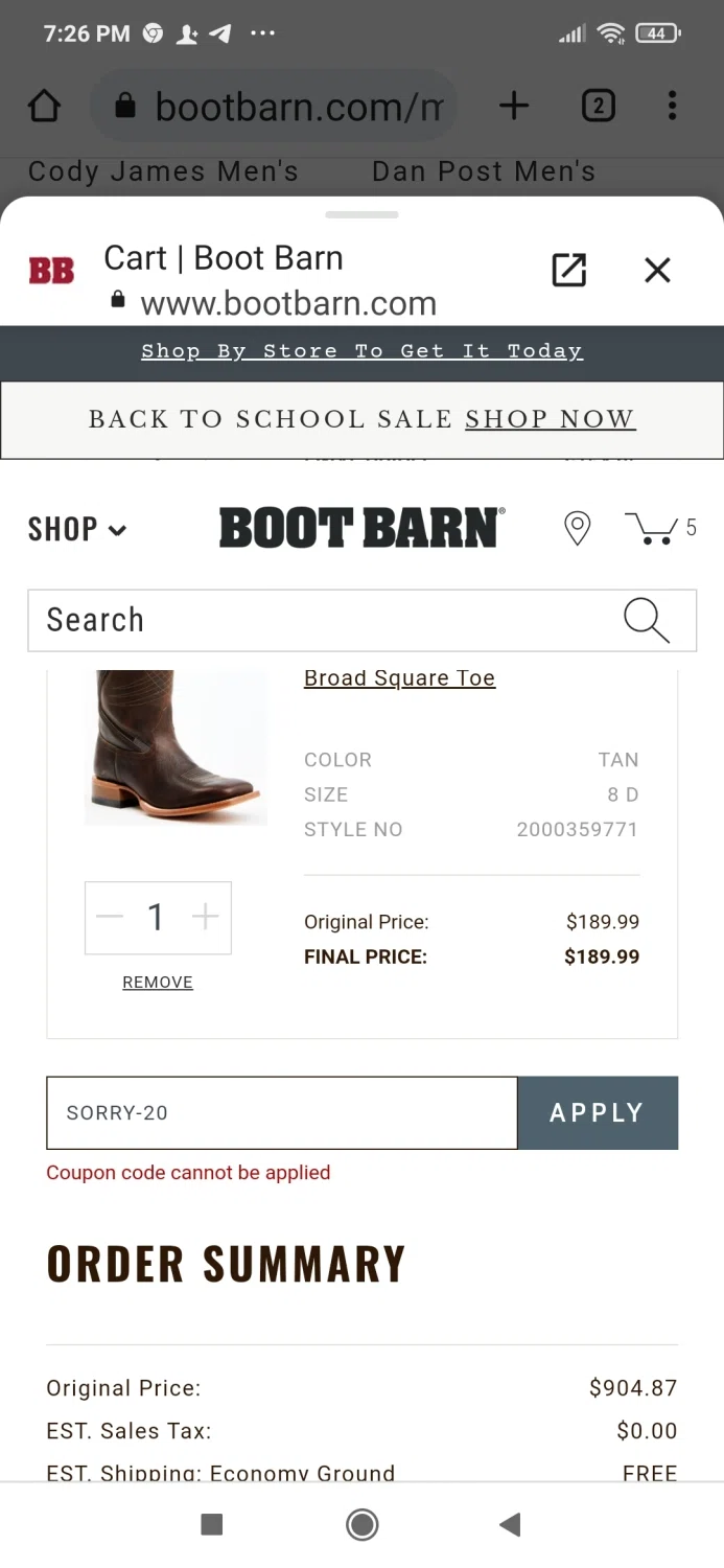 boot barn ariat coupon