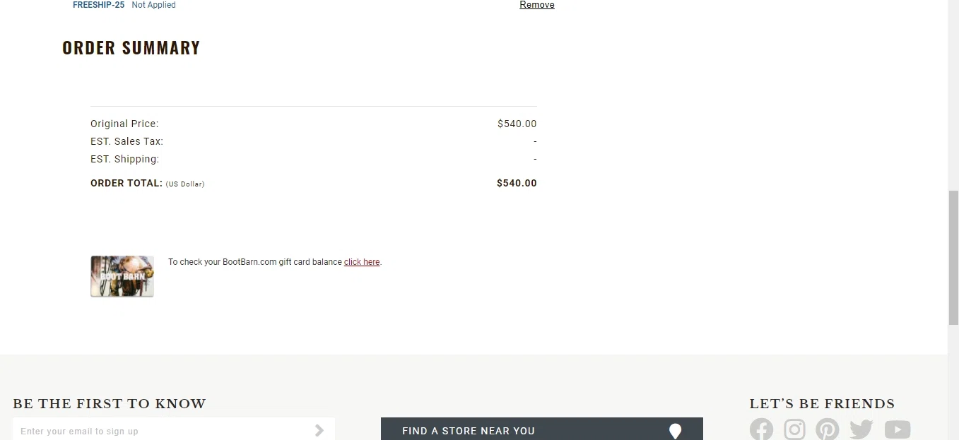 boot barn free shipping code