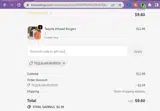 tequilaburger20 coupon verification screenshot
