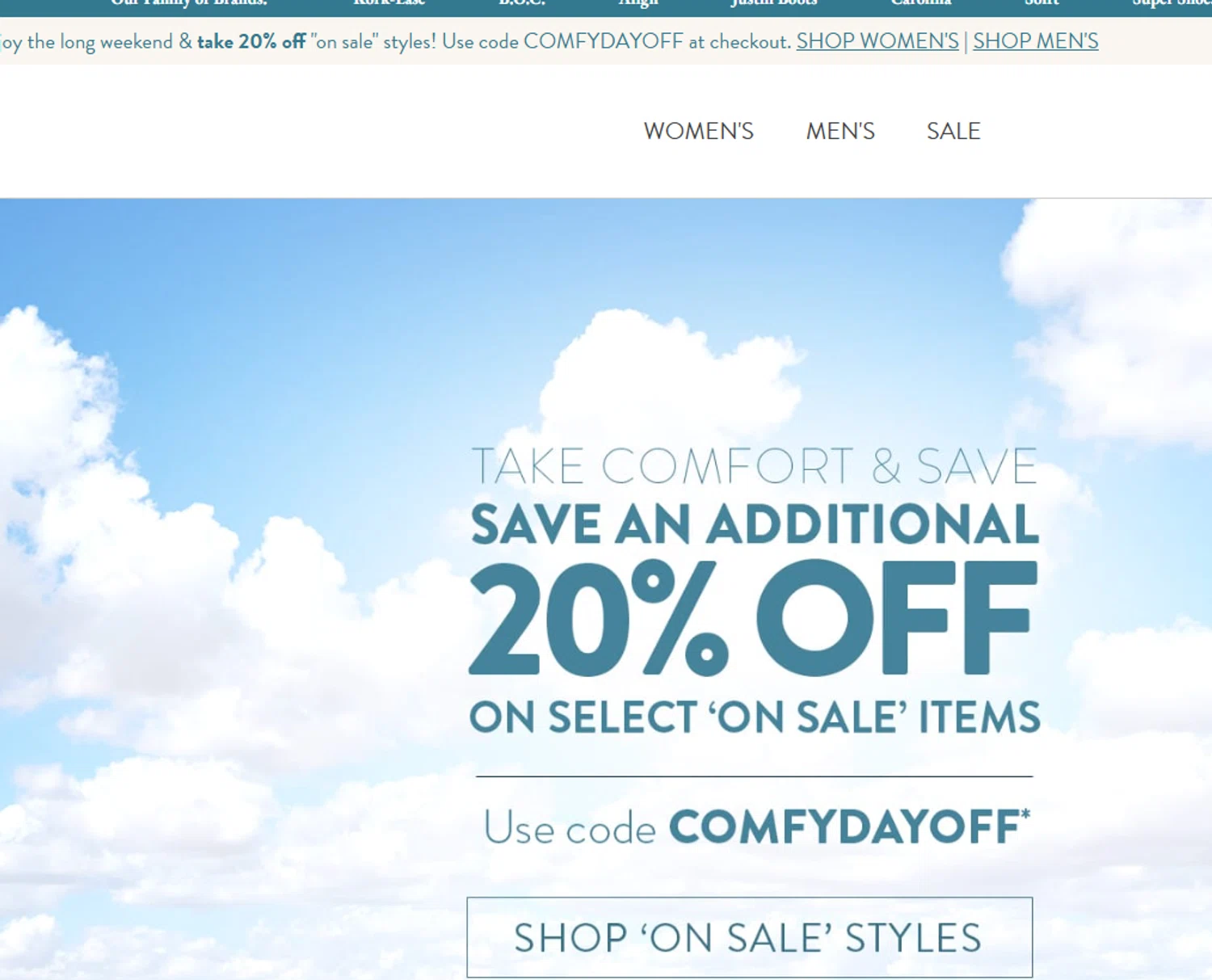 Born Shoes promo code screenshot showing code COMFYDAYOFF applied at Born Shoes checkout page. Uploaded by SimplyCodes community member valeriaantonieta on Aug 28, 2025
