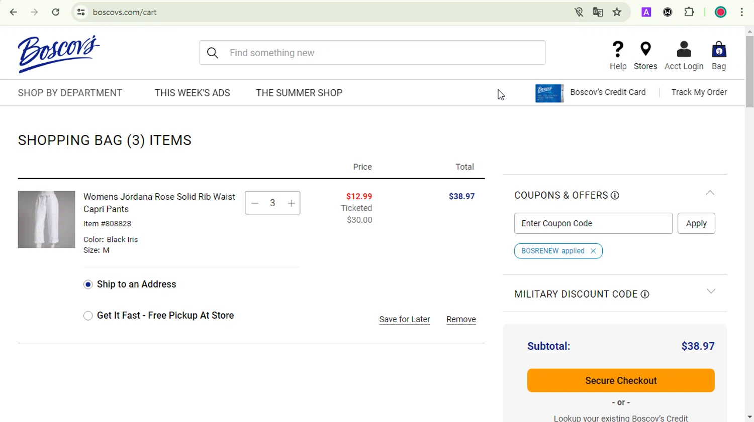 Boscov's Promo Codes 22 Off June 2024