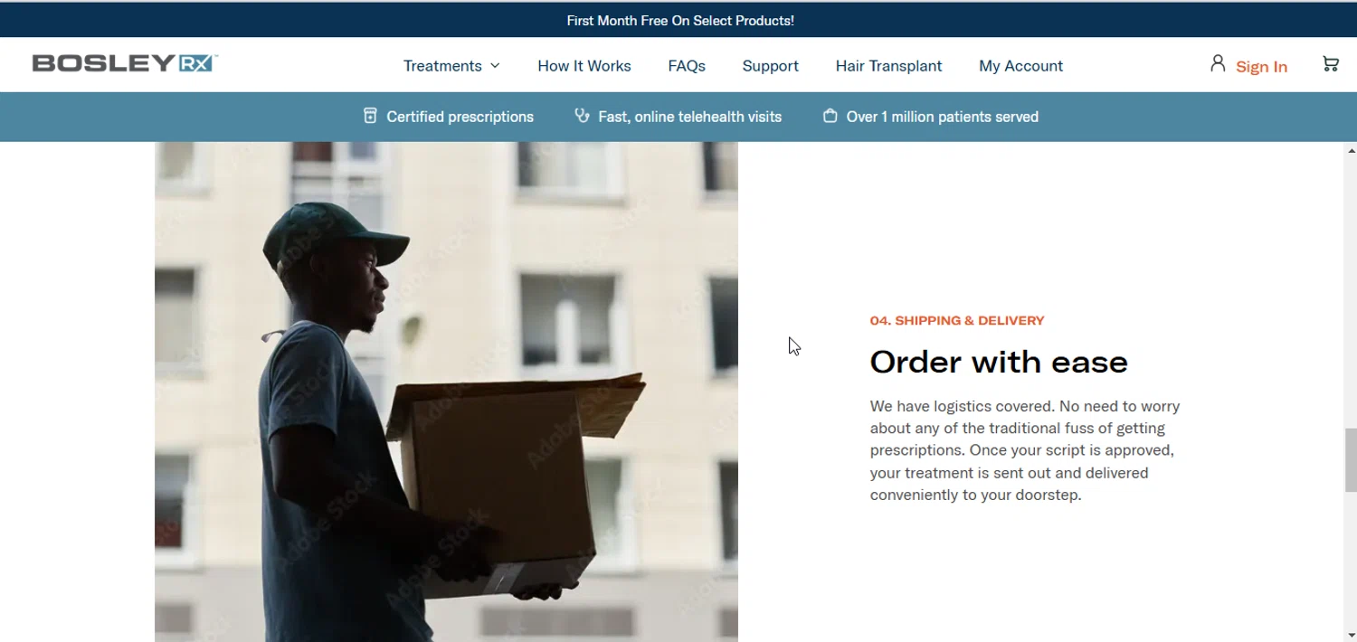 BosleyRx promo code screenshot showing code ALPHAM applied at BosleyRx checkout page. Uploaded by SimplyCodes community member FrugalSage5401 on Feb 23, 2025